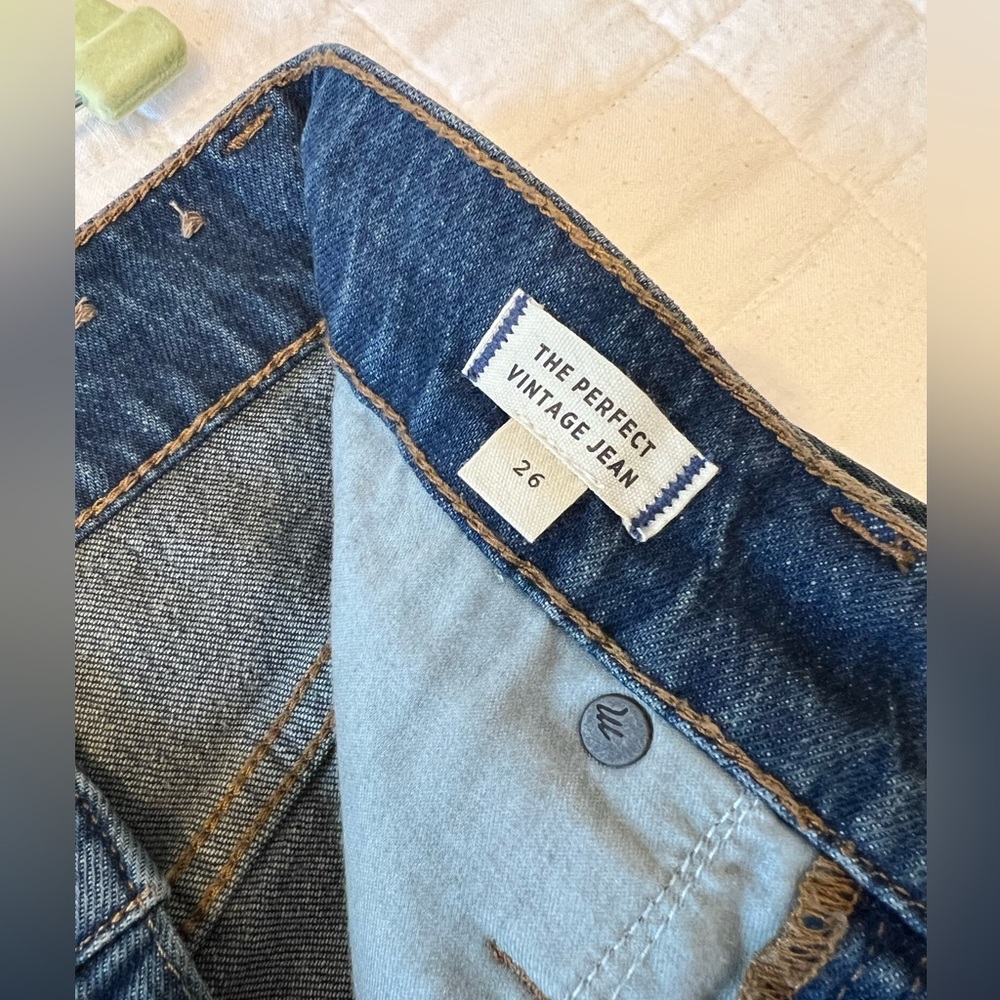 NWOT Madewell dark wash Perfect Vintage Jean, size 26